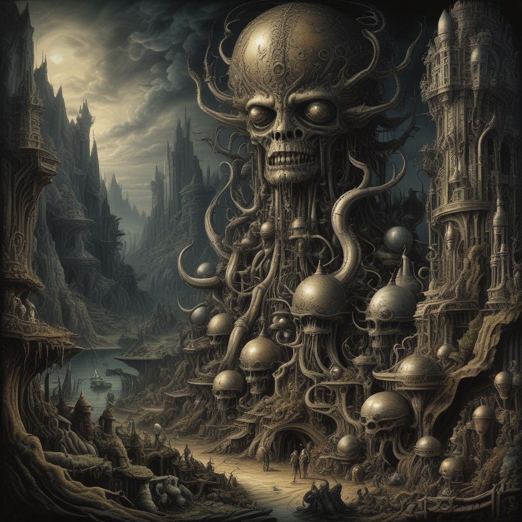 SURREAL MONSTER LANDSCAPE #2