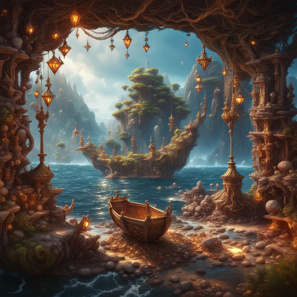 Stranded Treasure on an diamonds island  by @BABEHNYA SELMA N DEEVA