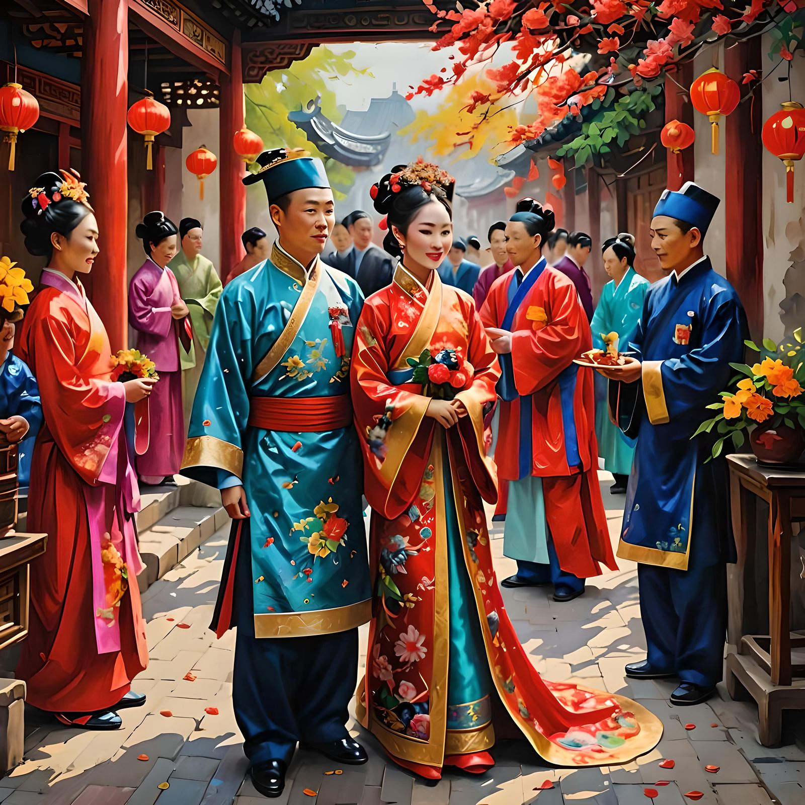 A traditional Chinese wedding