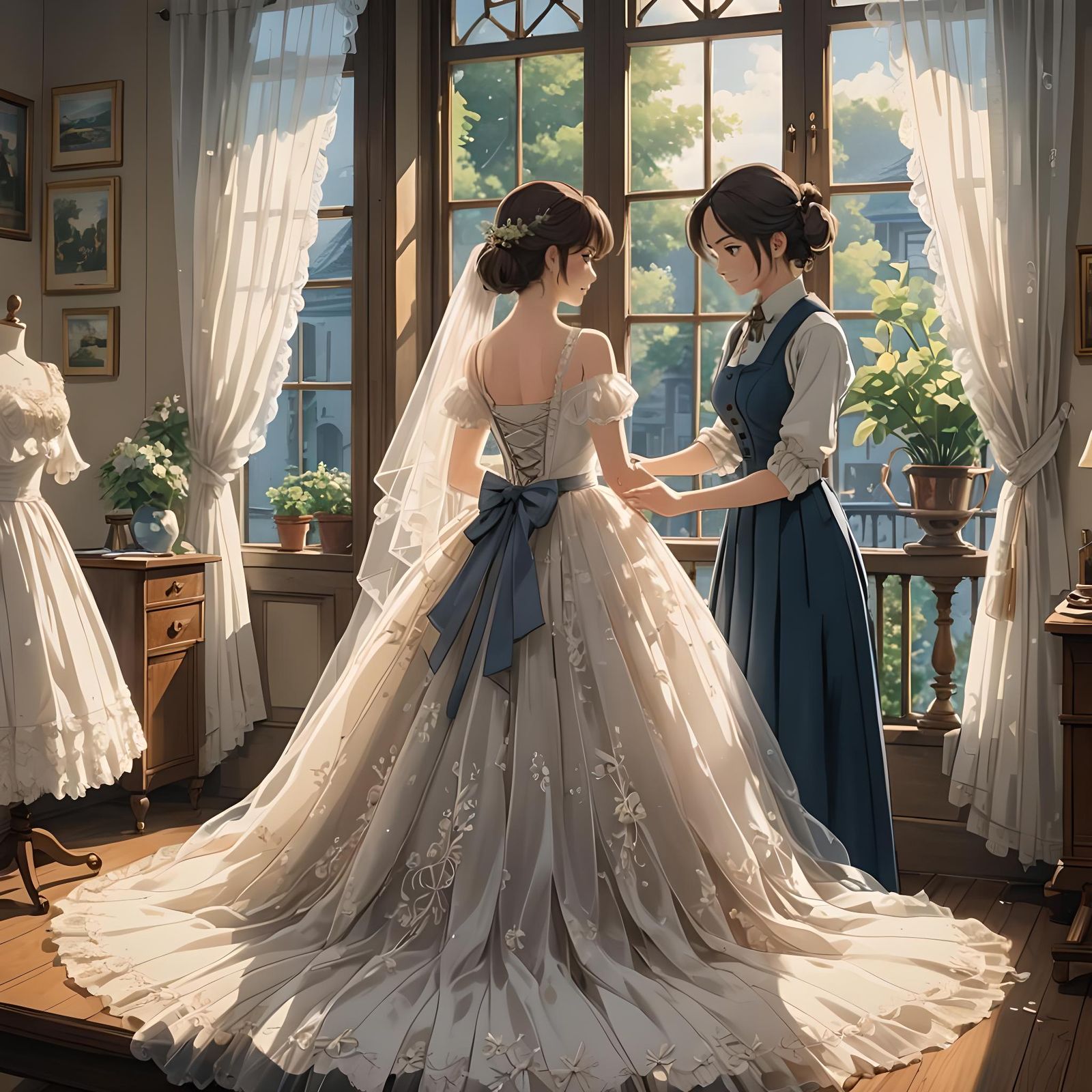 Before the Christmas bride