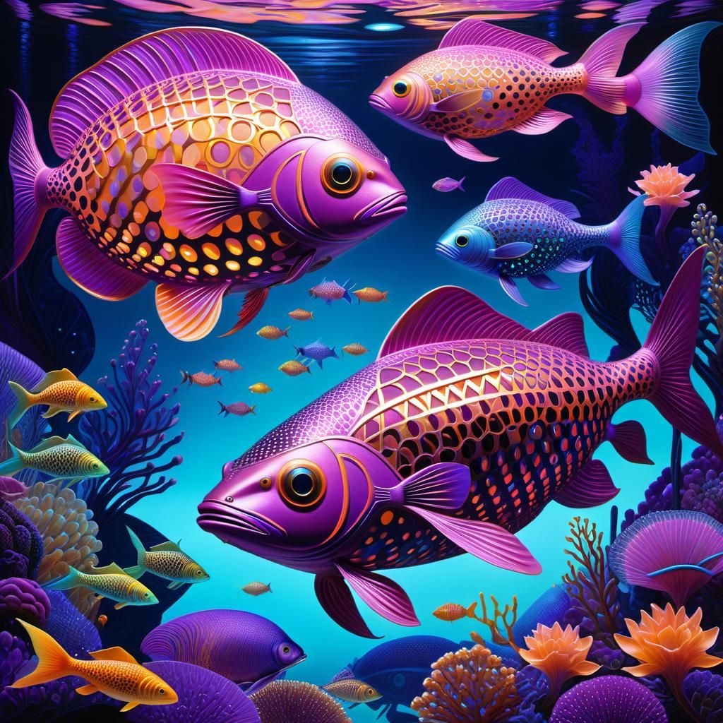 Fish - Ai Generated Artwork - Nightcafe Creator