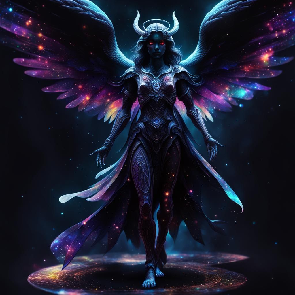 This is a dark galaxy demon mixed with a Galaxy angel