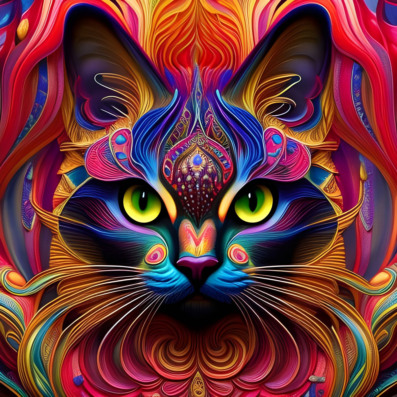 3D Divine Feline #3 - AI Generated Artwork - NightCafe Creator