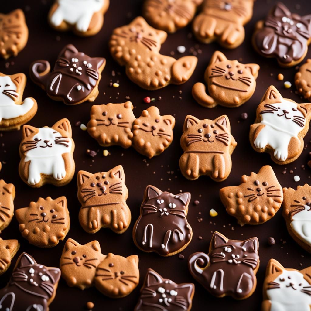 Chocolate cats biscuit 🍪😻
