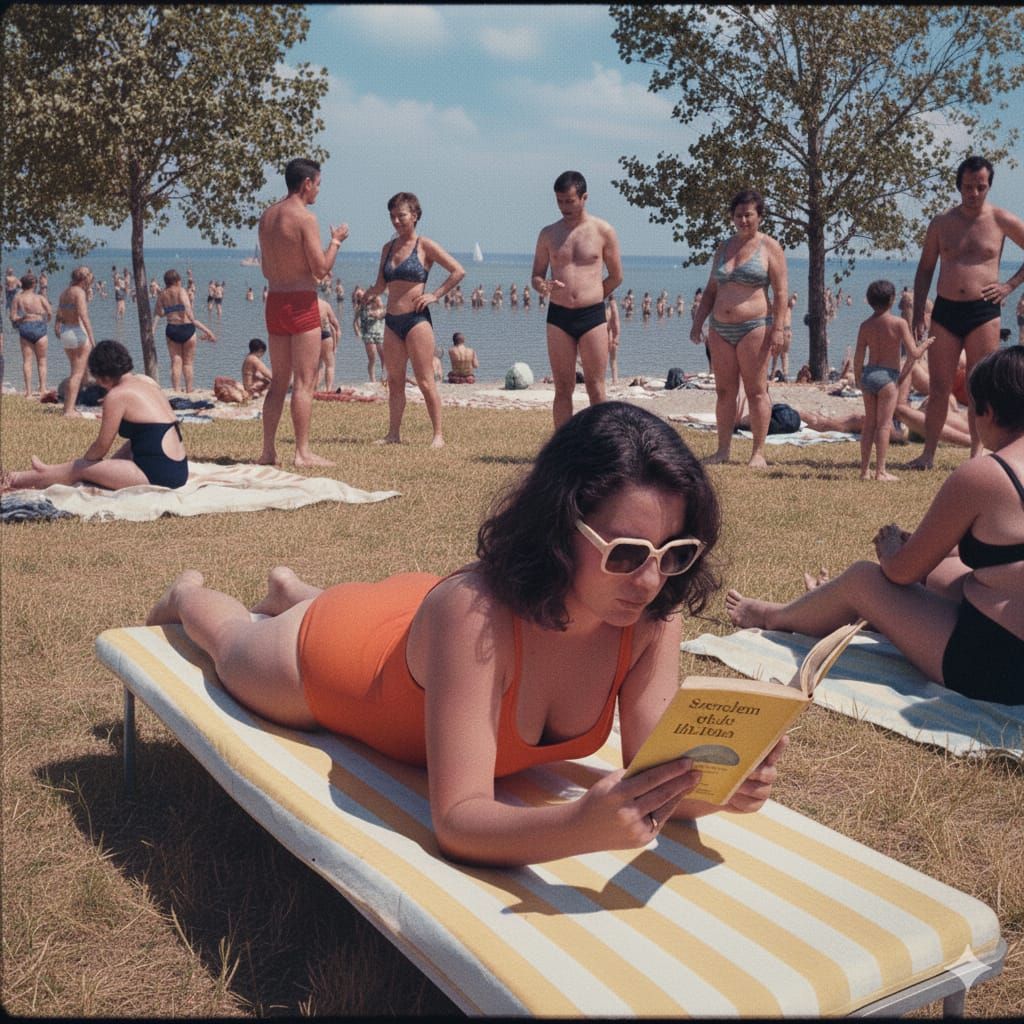 Hungarian beach in the 70's