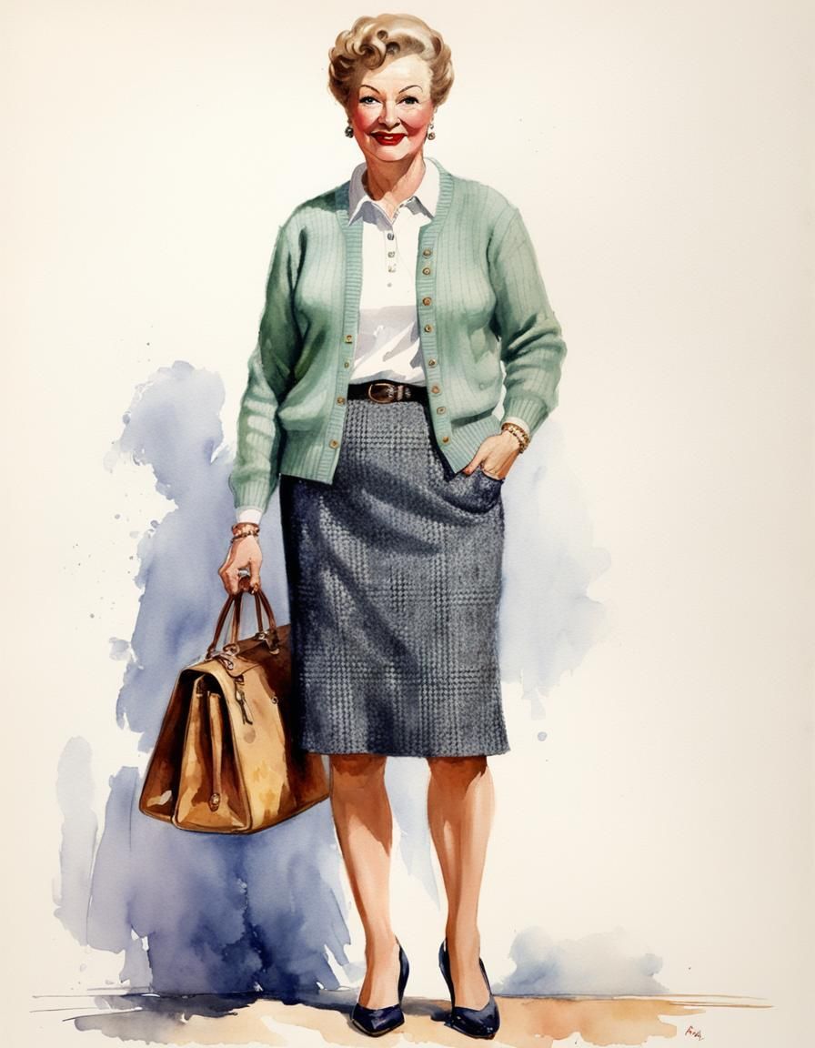 by the 1950s the career woman was here to stay - AI Generated Artwork ...