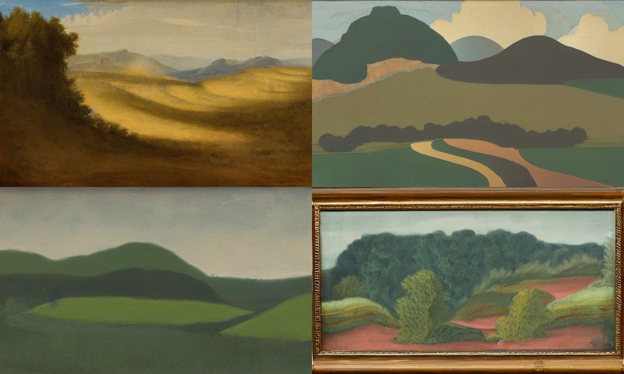 Landscape in the style of Institutional critique