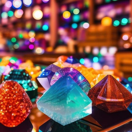 crystal shop AI Generated Artwork NightCafe Creator