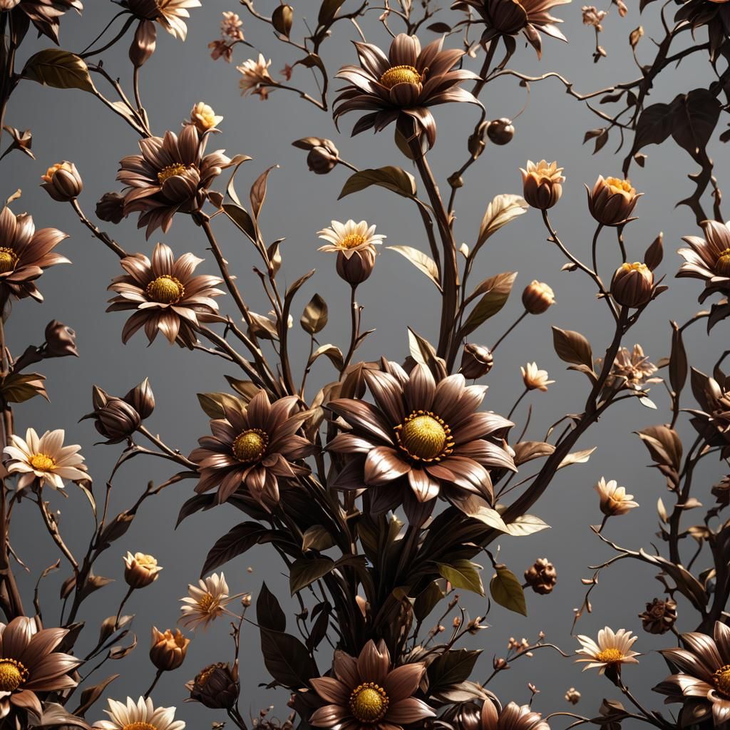 a flower of chocolate 