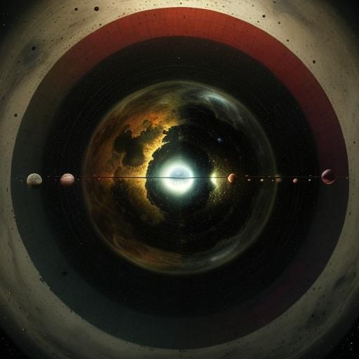 Solar system,  planets, living cells