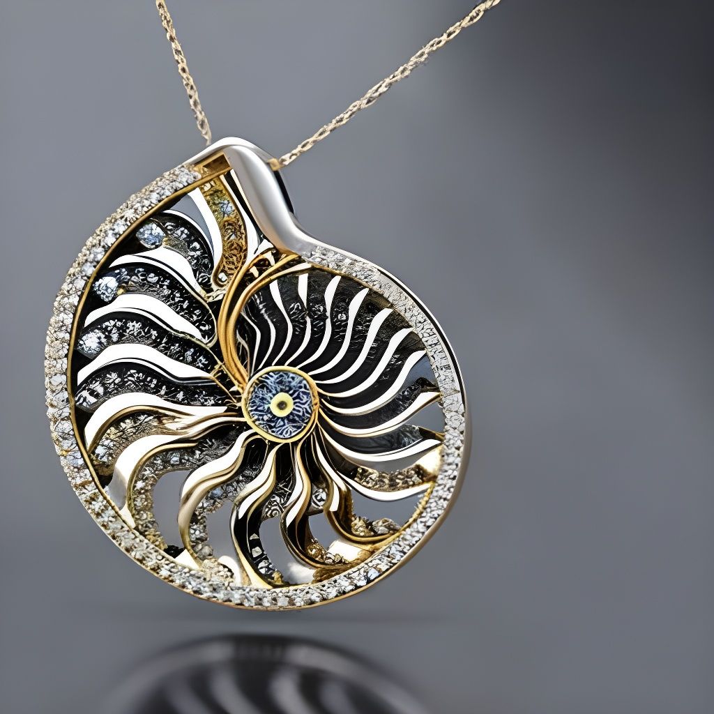 Ammonite Pendant  by @Lady Bluejayy