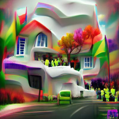 Psychedelic House at the End of the Street