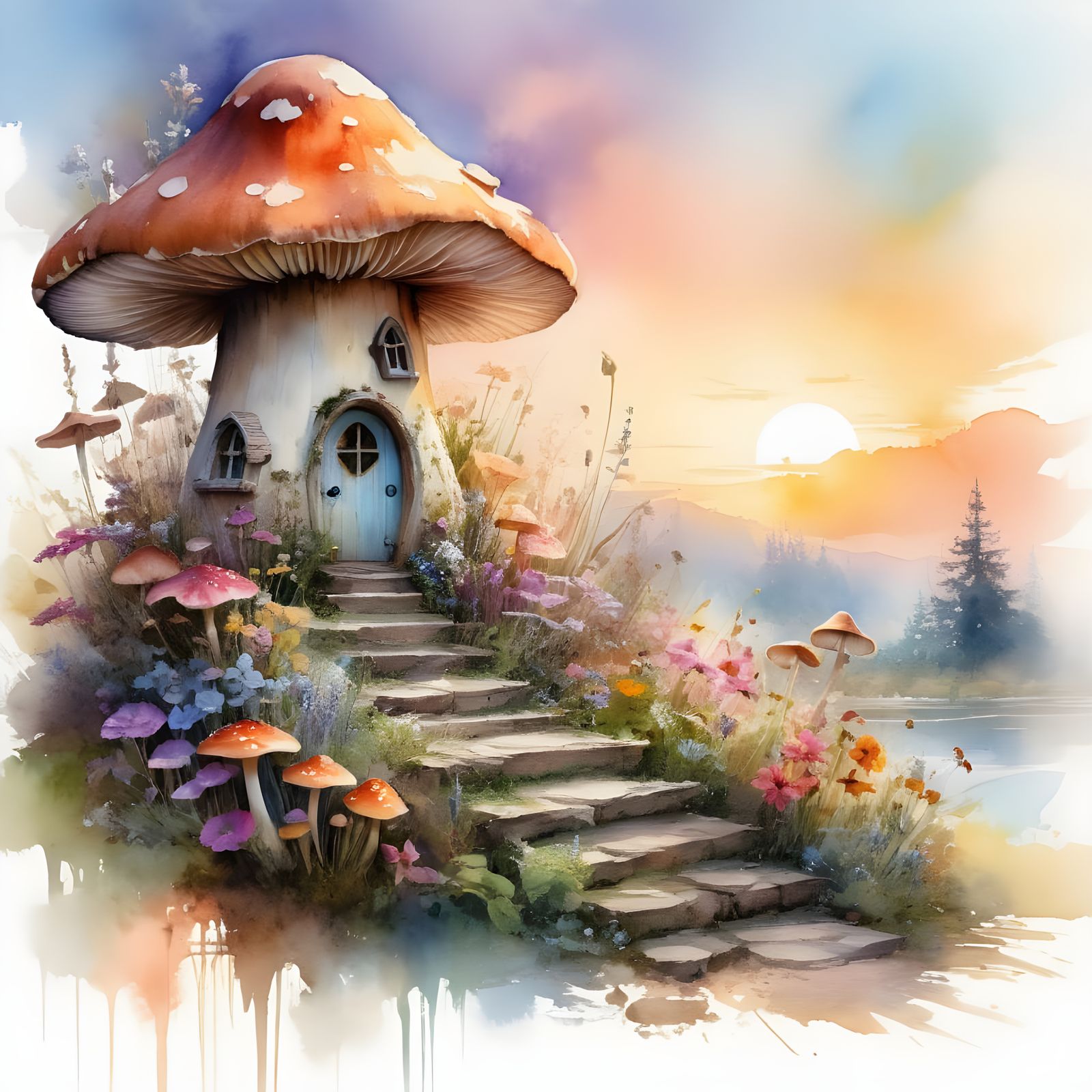 Where the Fairies Live  by @annevibb