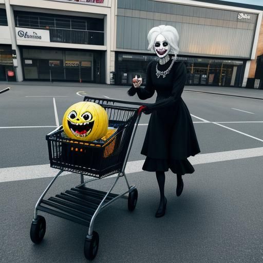 Uncanny valley distorted face of a happy creepy unsettling g...