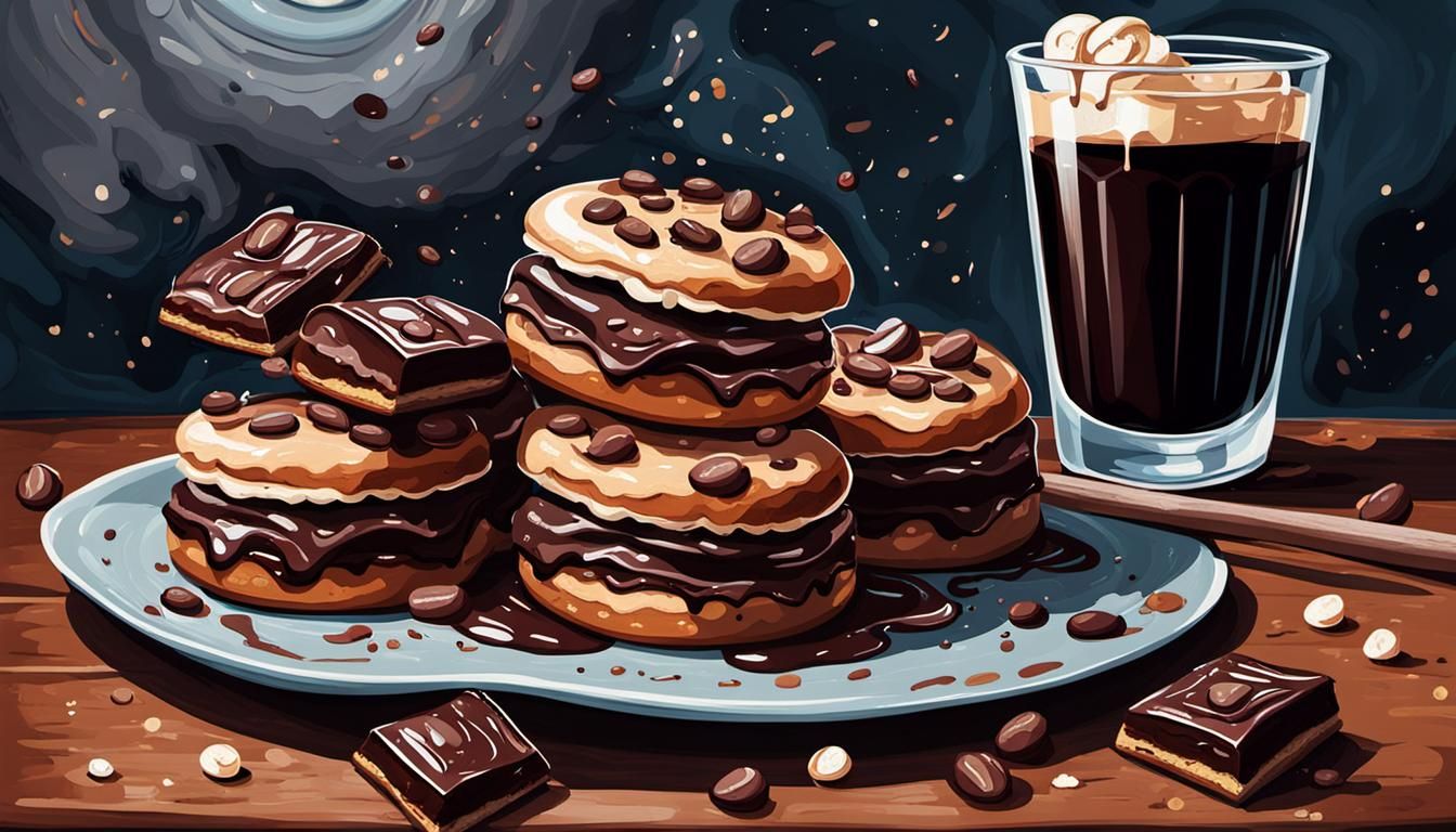 Still Life with Cheese, Grapes, and Art Supplies