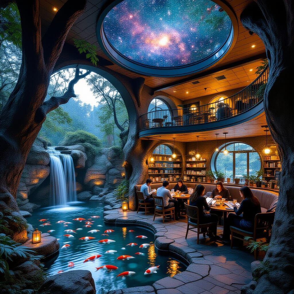 Biopunk Cafe  by @ArtByAj