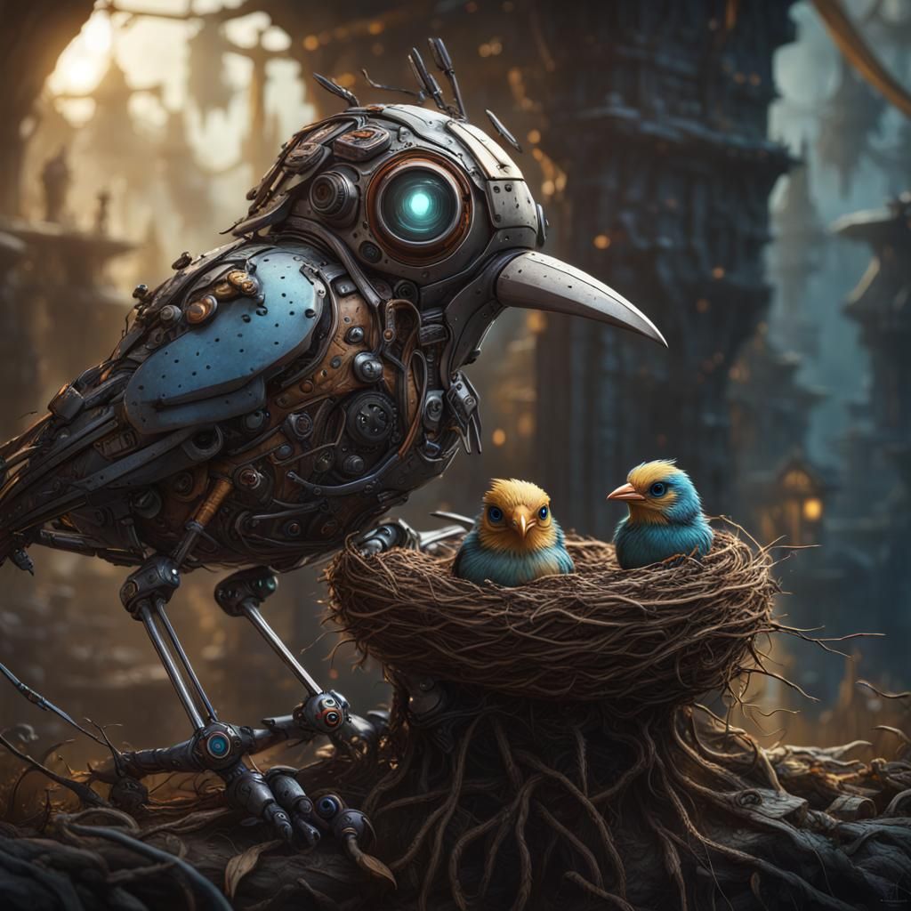 Real mother bird  by @SkarLord