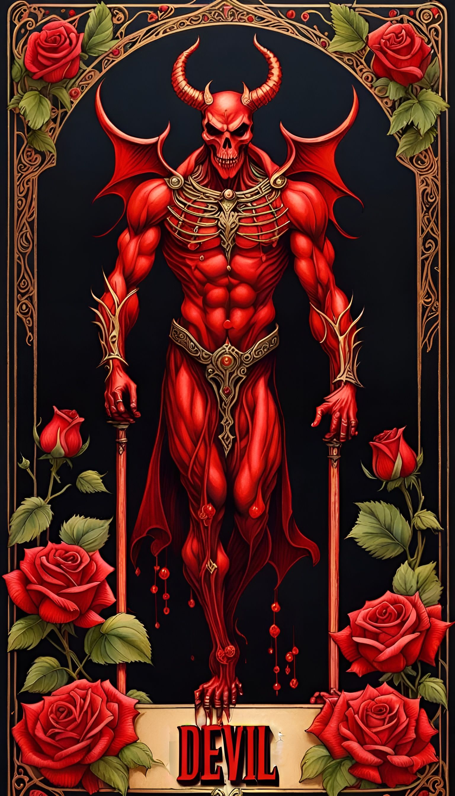 The Devil Card 🌹  by @lawrencelot