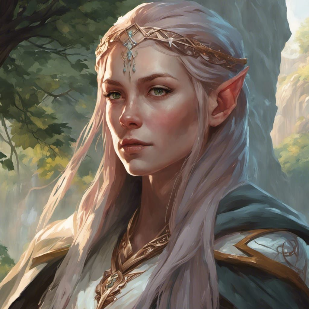 Female Elf Cleric - AI Generated Artwork - NightCafe Creator