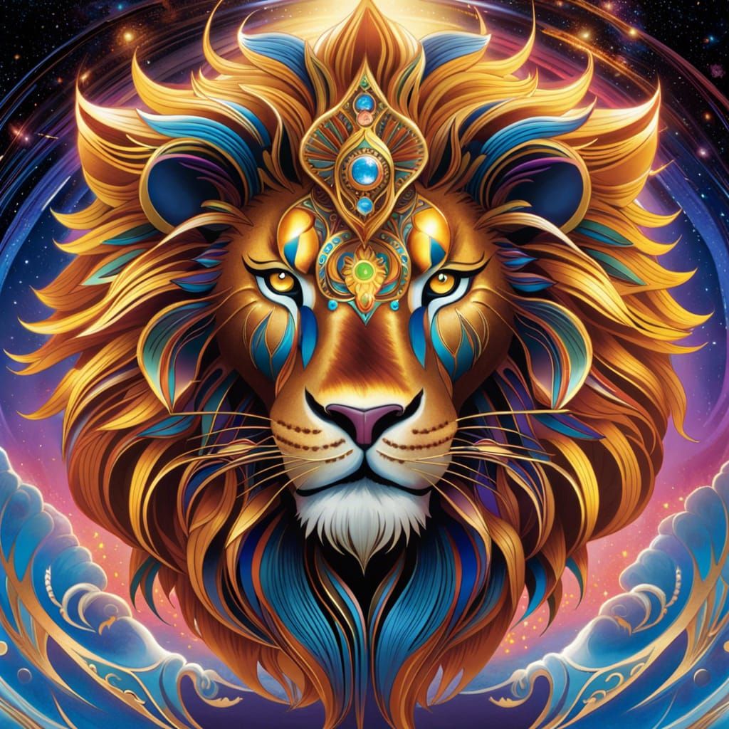 Astral Lion - AI Generated Artwork - NightCafe Creator