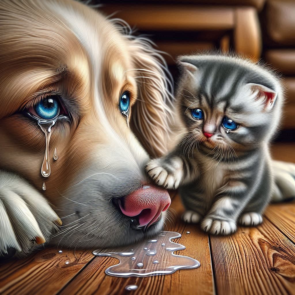 Consoling his friend