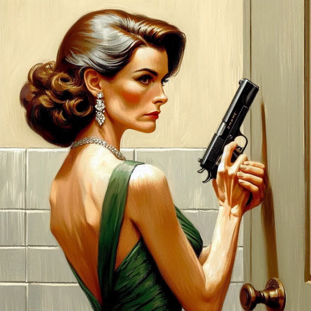 She was a firm believer in gun control. She always used both hands.