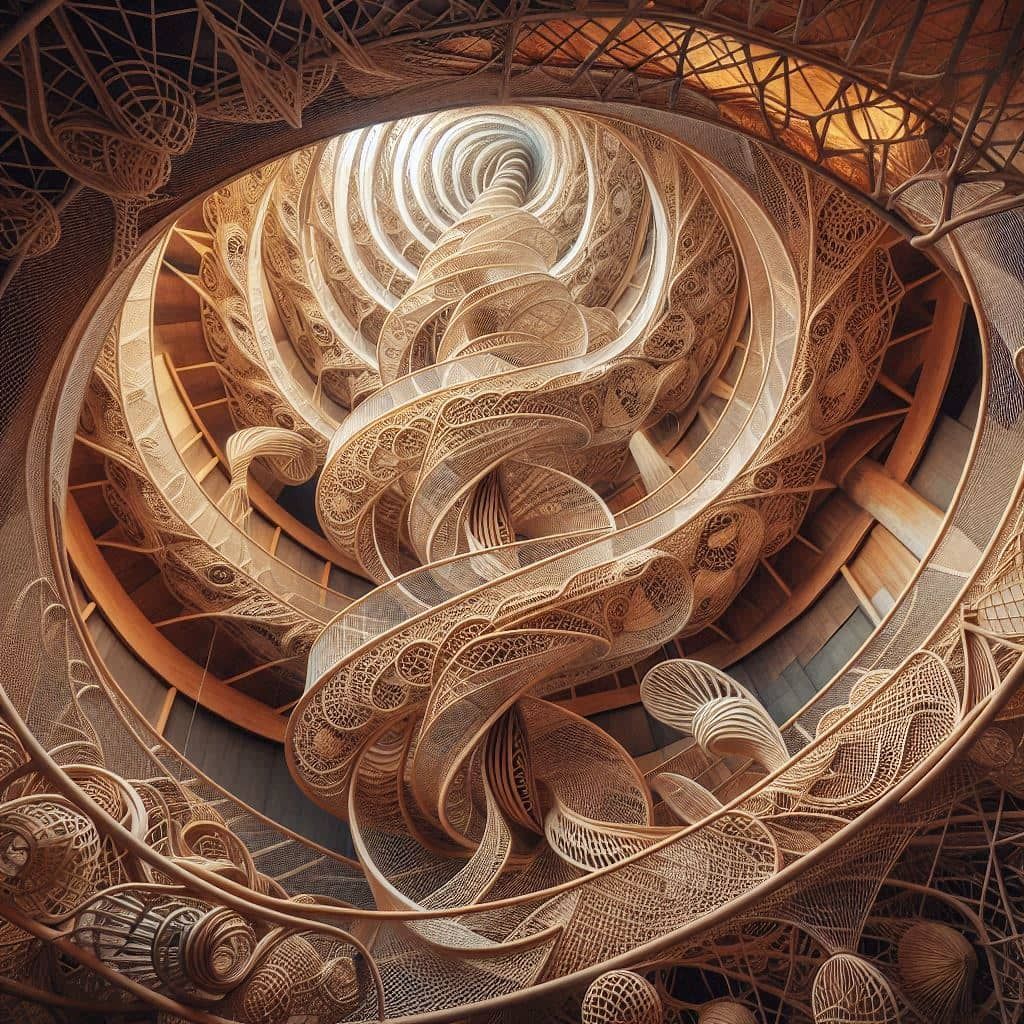 Woven Spiral Staircase....