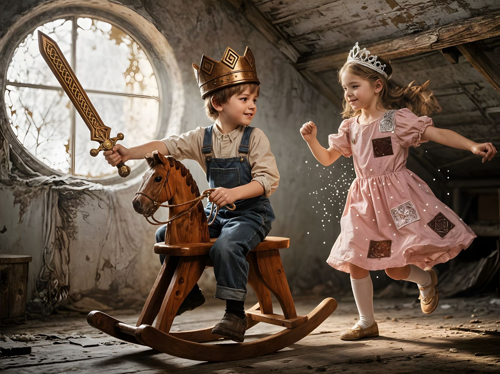 Childhood attic adventure  by @Oddly Enough