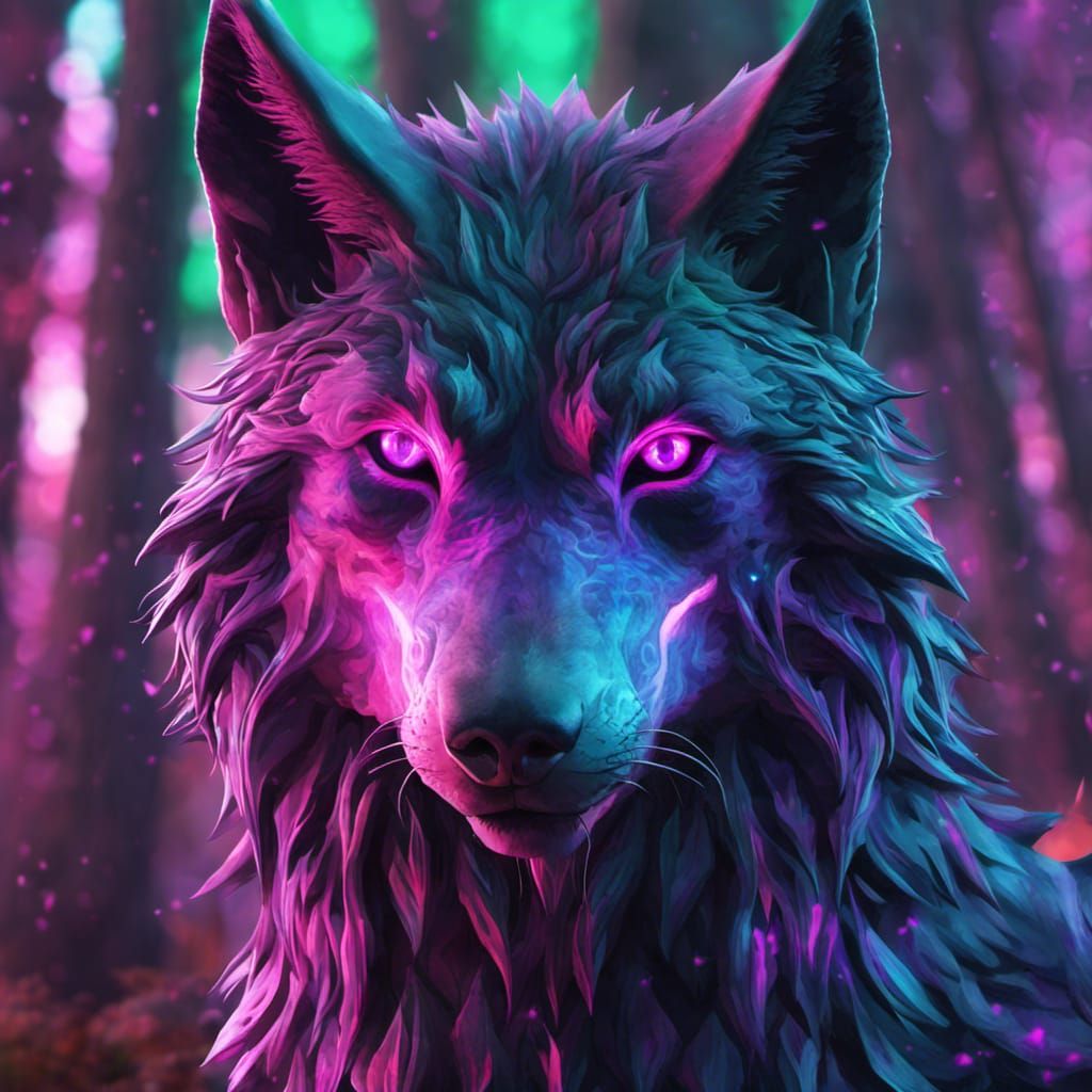 The mystical wolf - AI Generated Artwork - NightCafe Creator