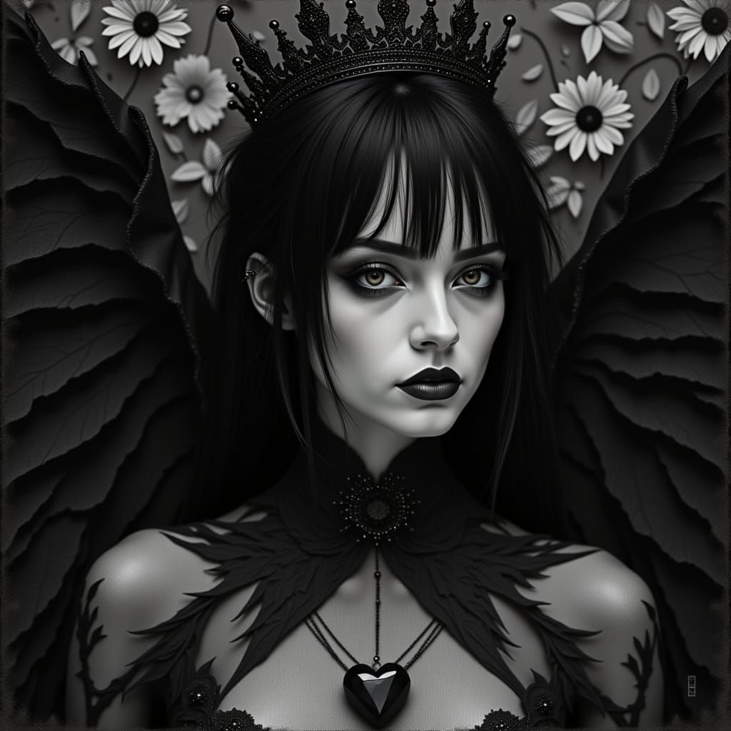 <lora:Graphite:1.0>  Black on black cubism gown , dark  haired woman in black , woman of mystery with black geometric  evening gown and geom...