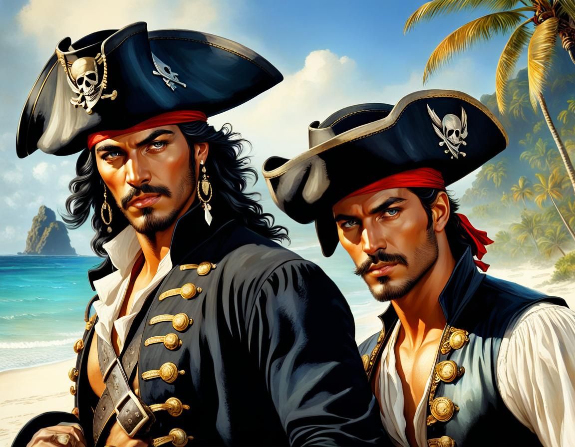 Pirates on the beach
