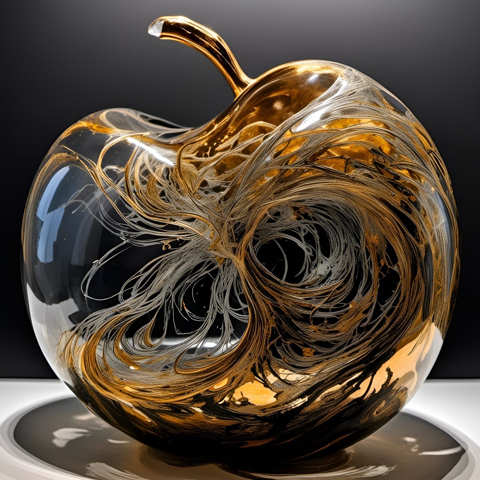 Volumetric Gold Tornado Apple