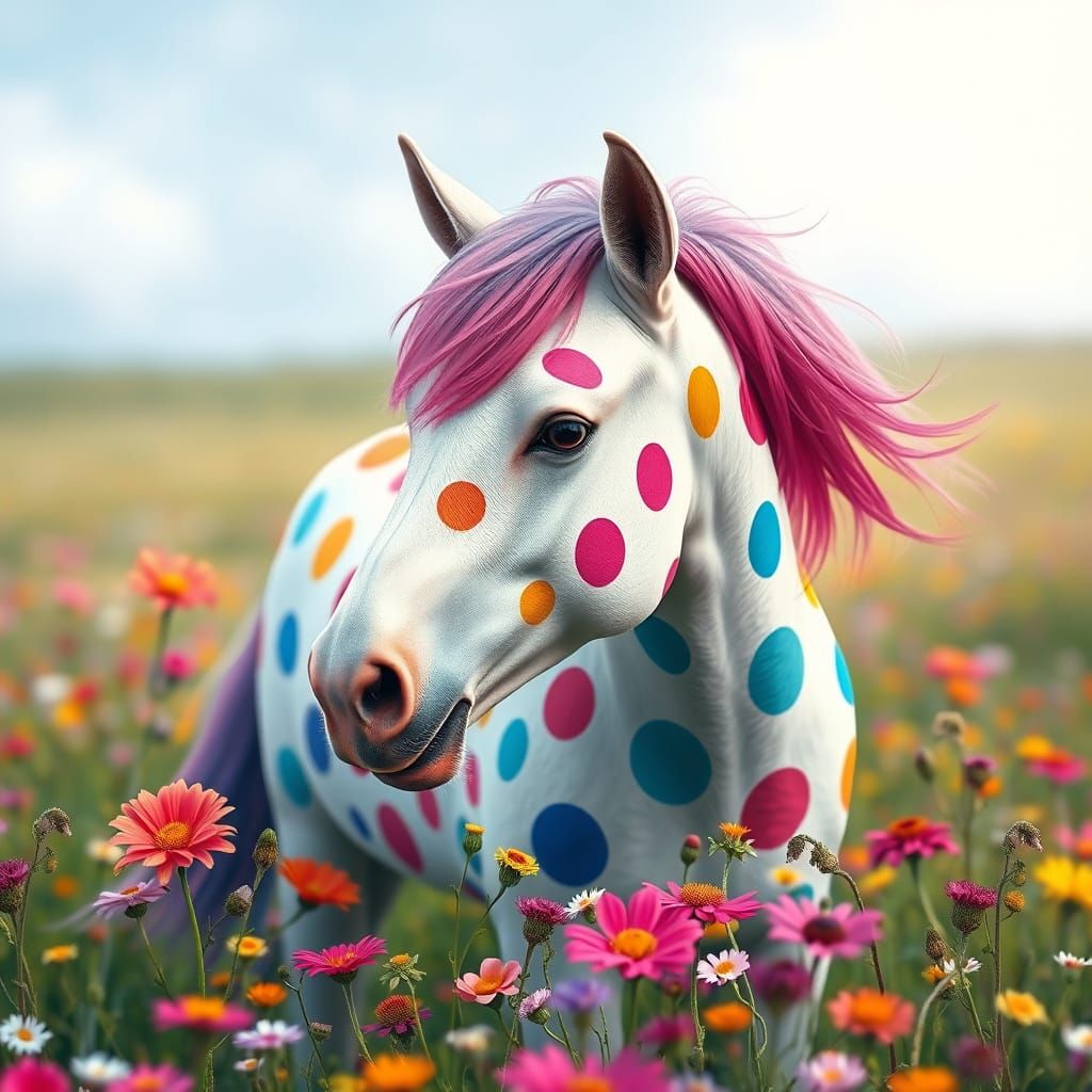 Spotted Pony  by @trainwreque