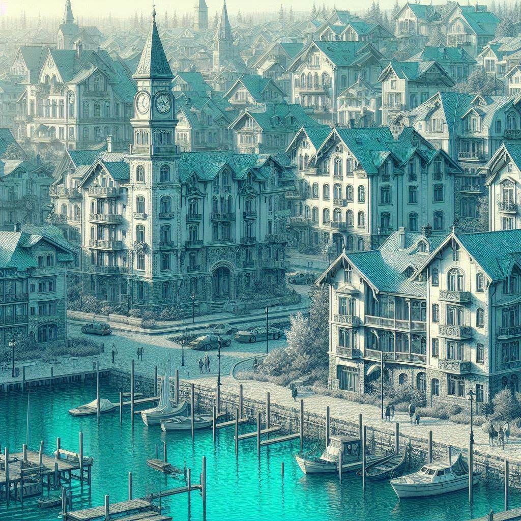 Turquoise town