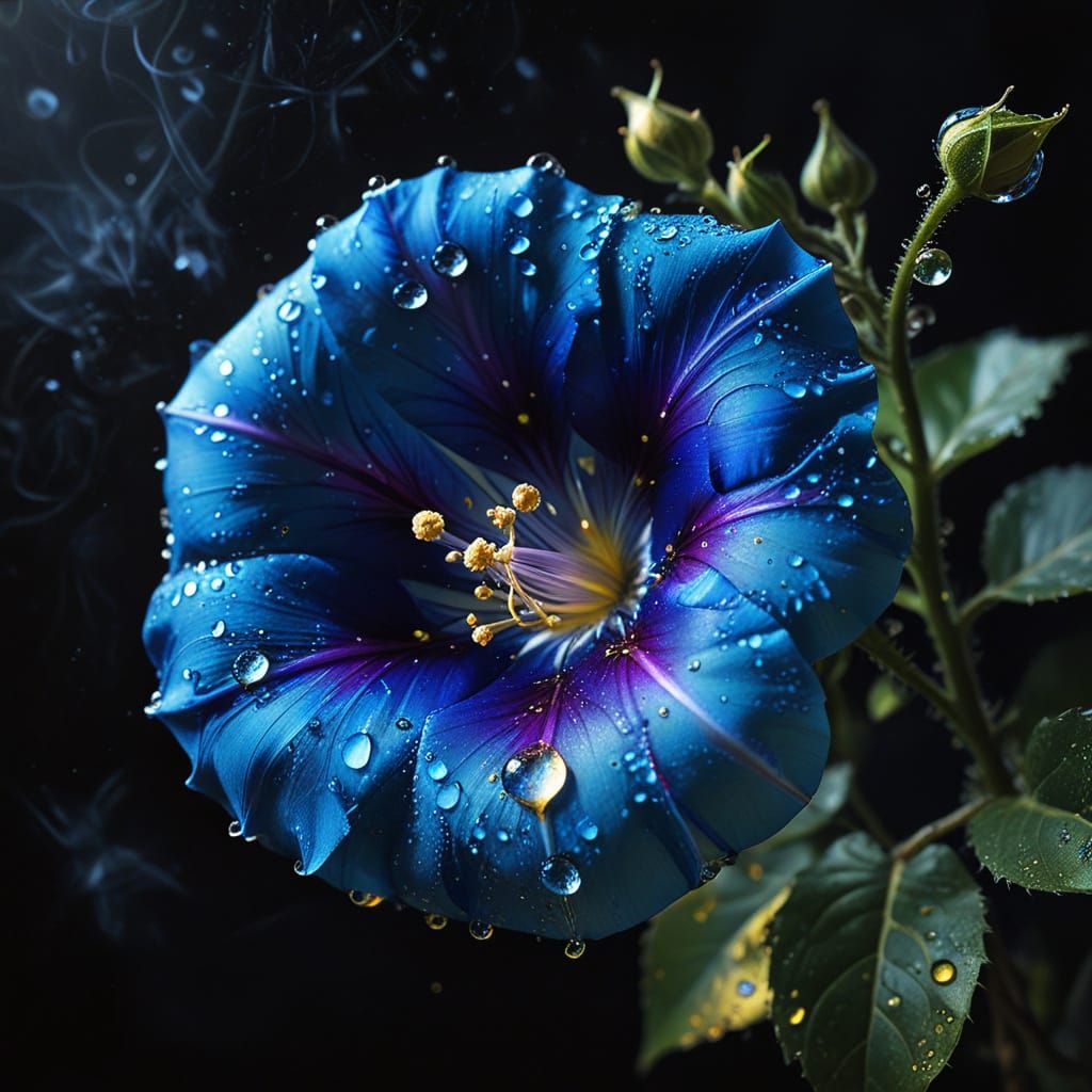 morning glory flower  by @Lady on Fire