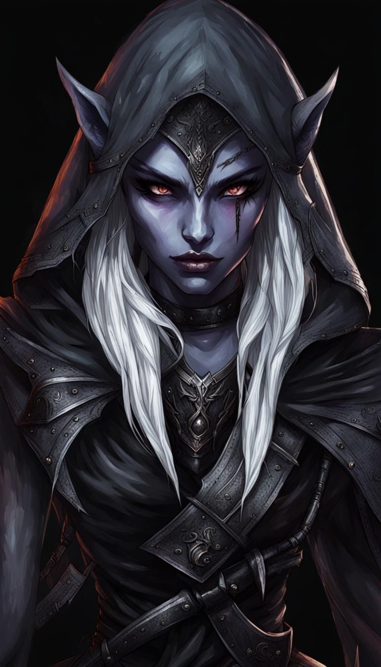 Dark elf assassin - AI Generated Artwork - NightCafe Creator