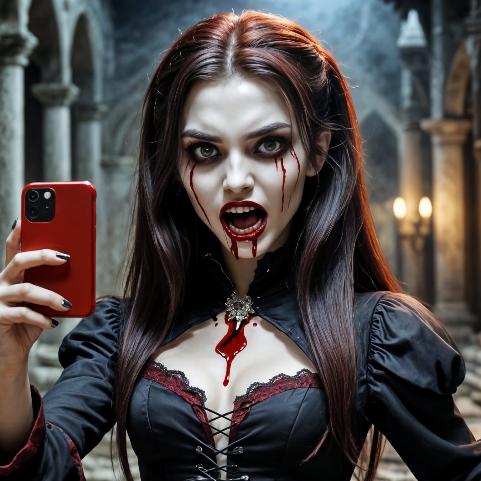 Selfie  by @RedPixie