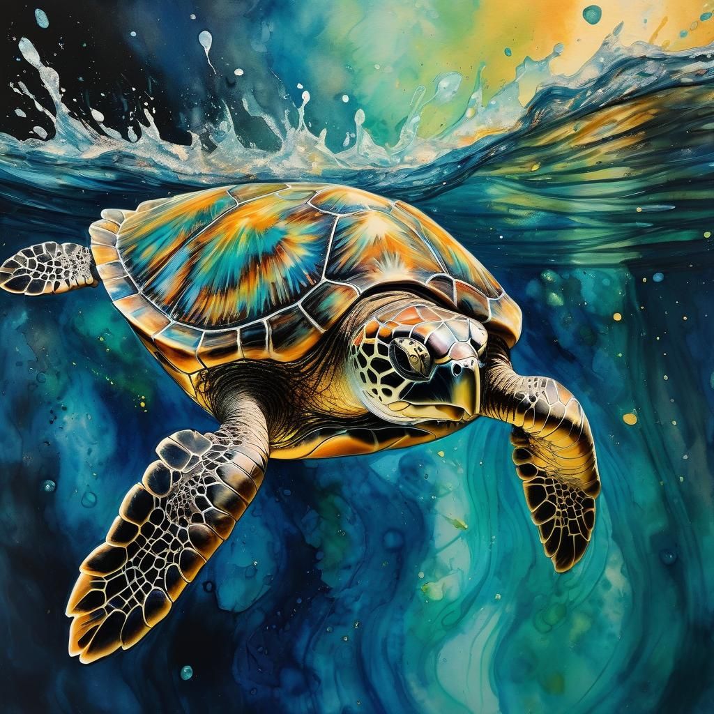 Sea Turtle  by @bookwrm0706