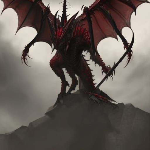 The Red Dragon Of Domination - AI Generated Artwork - NightCafe Creator