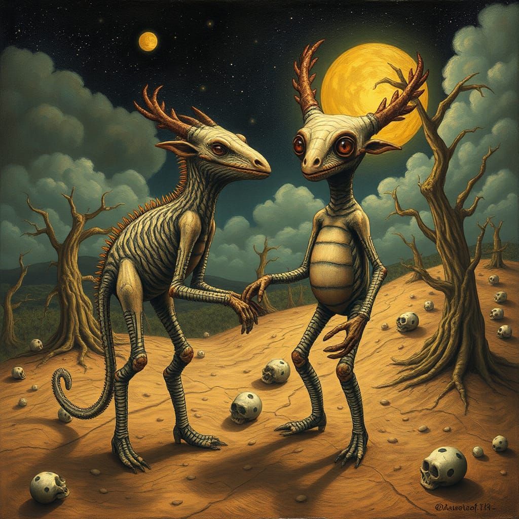 Weird Anthropomorphic Interdependent Footprint
Massurrealism  by @Reina