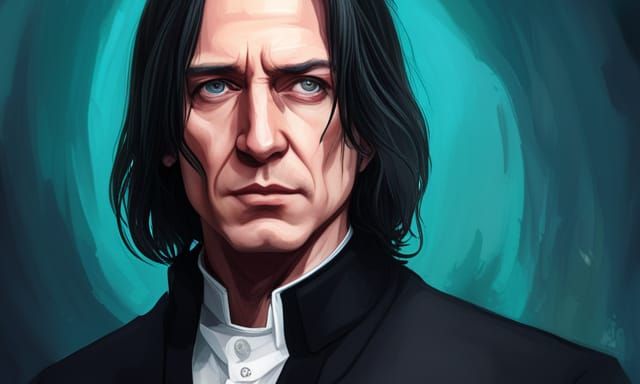 Severus Snape in his 40s - AI Generated Artwork - NightCafe Creator