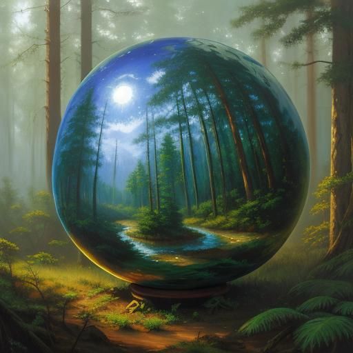 A forest extract sphere