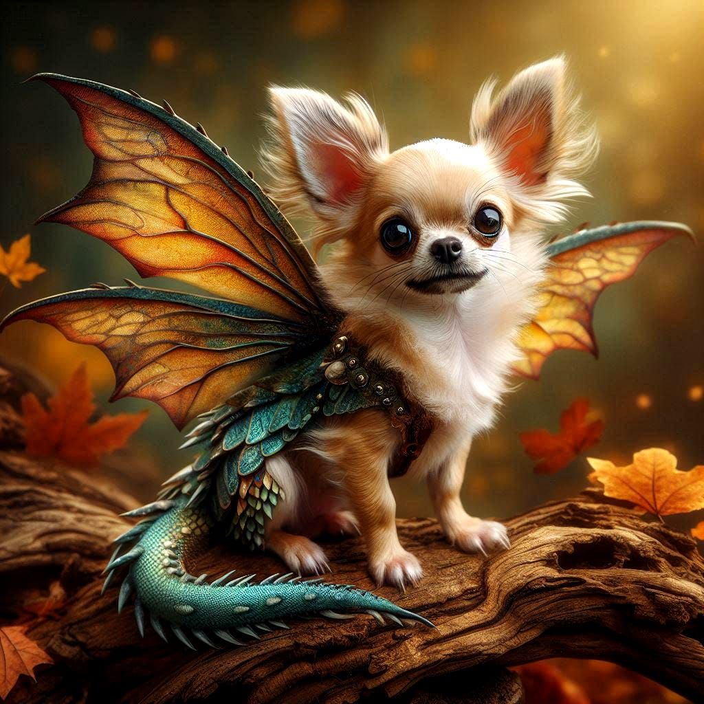 winged dragon dog