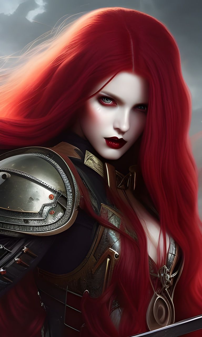 Cynthia, Captain of the Red Mountain - AI Generated Artwork - NightCafe ...