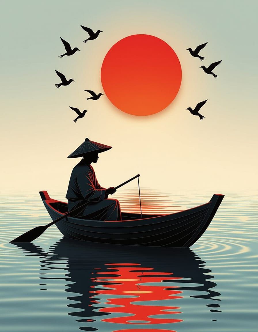 Sunset  by @AdvanceBegginerAIGenerator