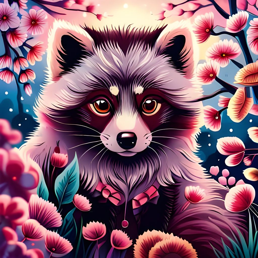 Lucky tanuki dog  by @Marilu Valdez