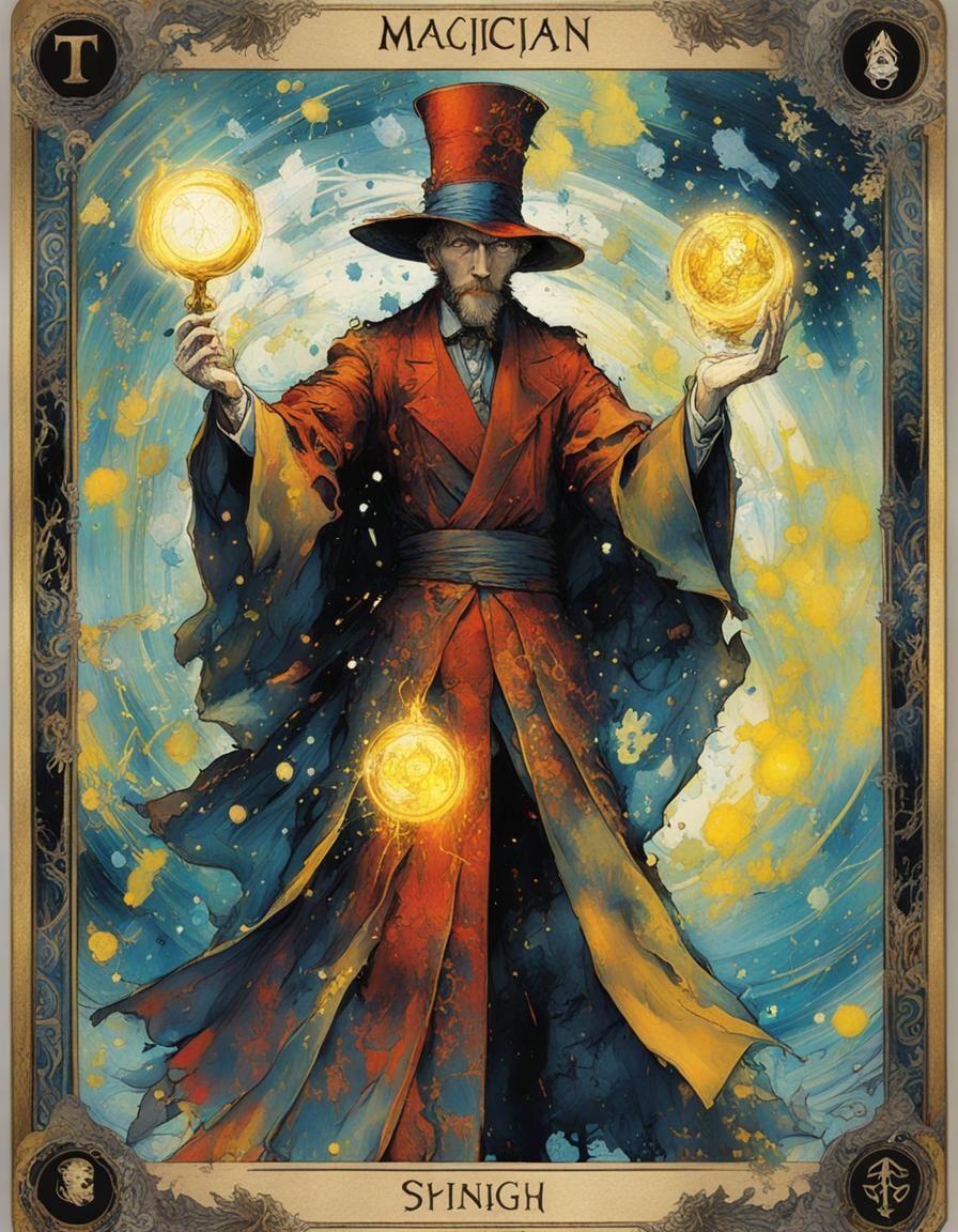 Tarot Card : The Magician   by @Poodles and Puddles