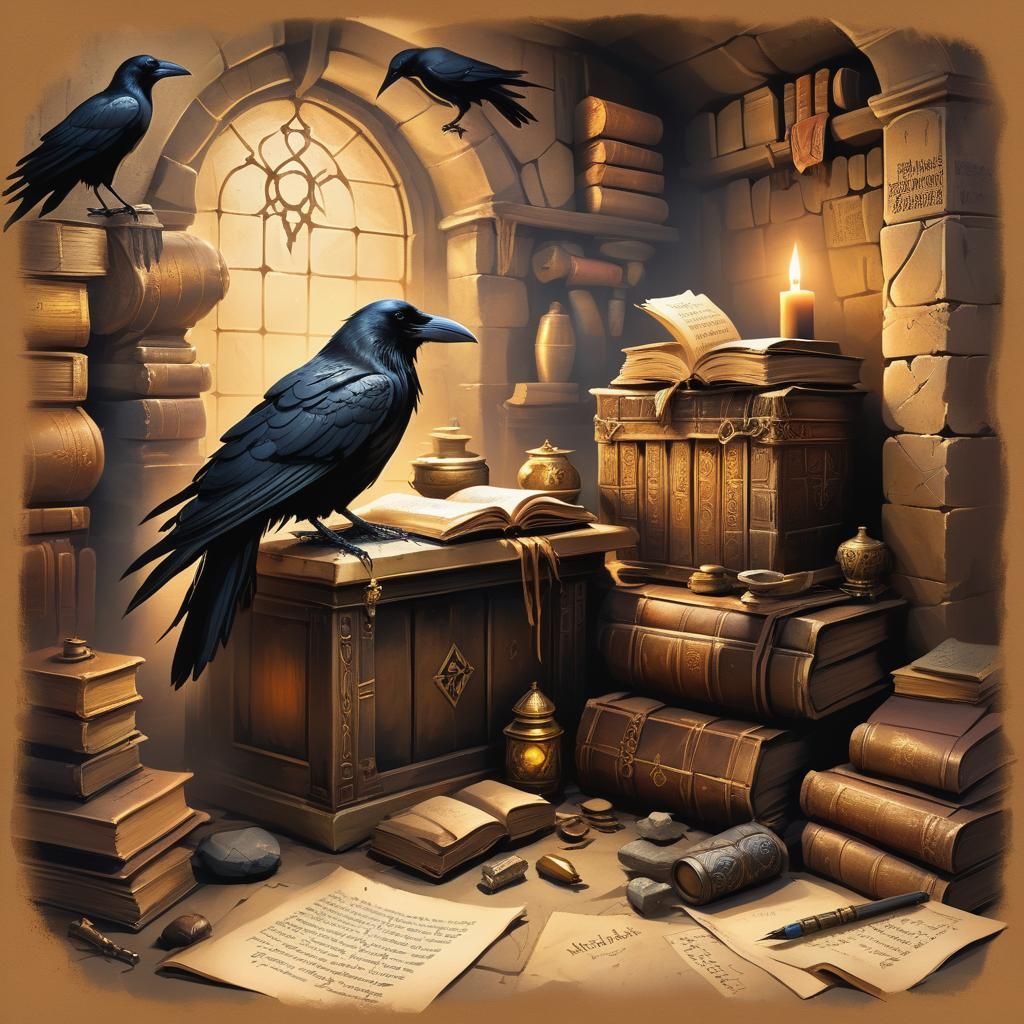 a craven raven's maven's haven.