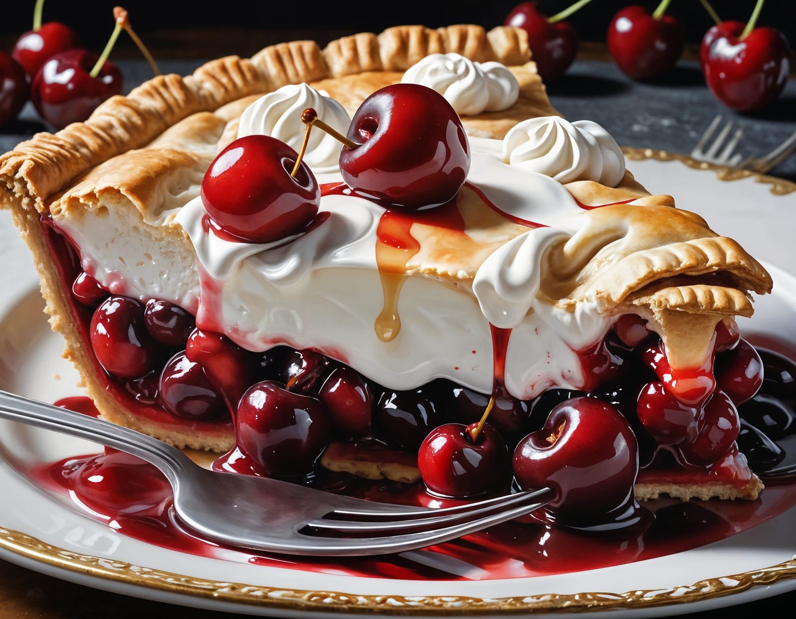 Cherry Pie   by @Fridge magnet