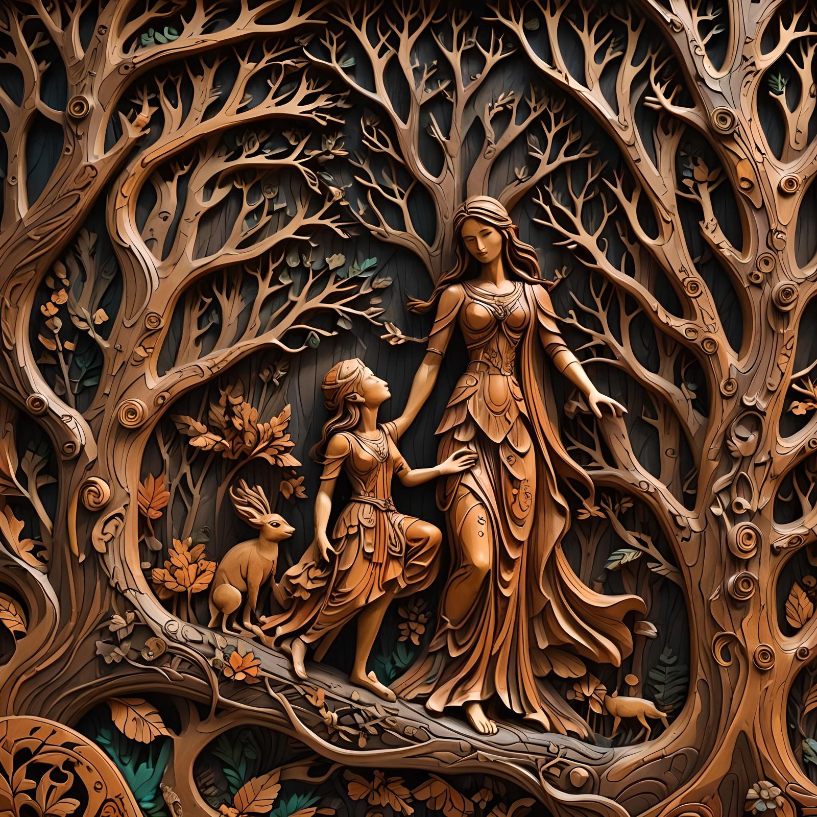 Wood carving  by @Chantal-Rose